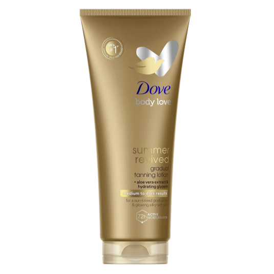 Dove DermaSpa Summer Revived Tanning Lotion Medium to Dark