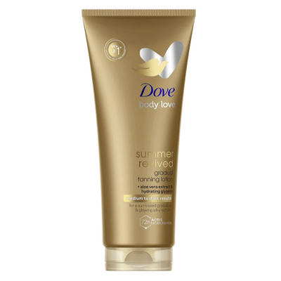 Dove DermaSpa Summer Revived Tanning Lotion Medium to Dark