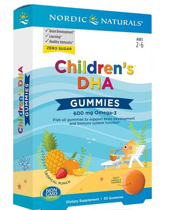 Nordic Naturals Children's DHA Gummies, 600mg - 30 gummies-child and baby-omega-3-supplement