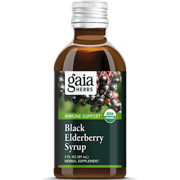 Black Elderberry Syrup, 3 oz - Gaia Herbs-baby-and-child-immunity-support