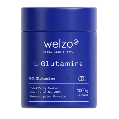 Welzo Ultra Purity L-Glutamine 1000mg capsules, 60 capsules, UK
