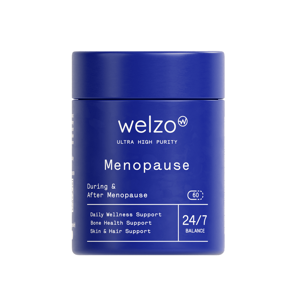 Welzo Ultra Purity Menopause Supplement bottle