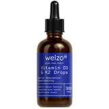 Welzo Ultra Purity Vitamin D3 + K2 MK-7 Liquid Drops