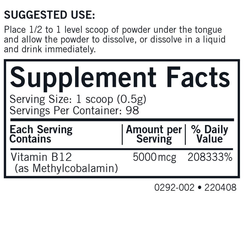 Methylcobalamin konzentriertes Pulver, 57G - Kirkman Laboratories