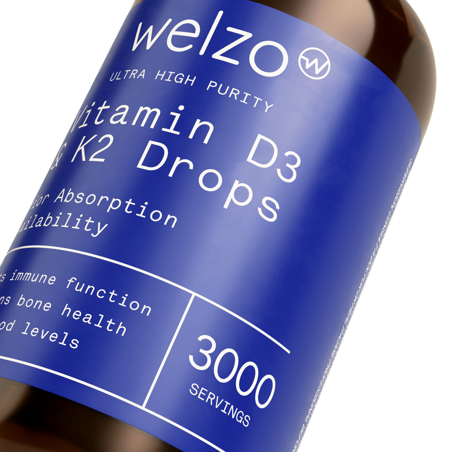 Welzo Ultra Purity Vitamin D3 & K2 Tropfen