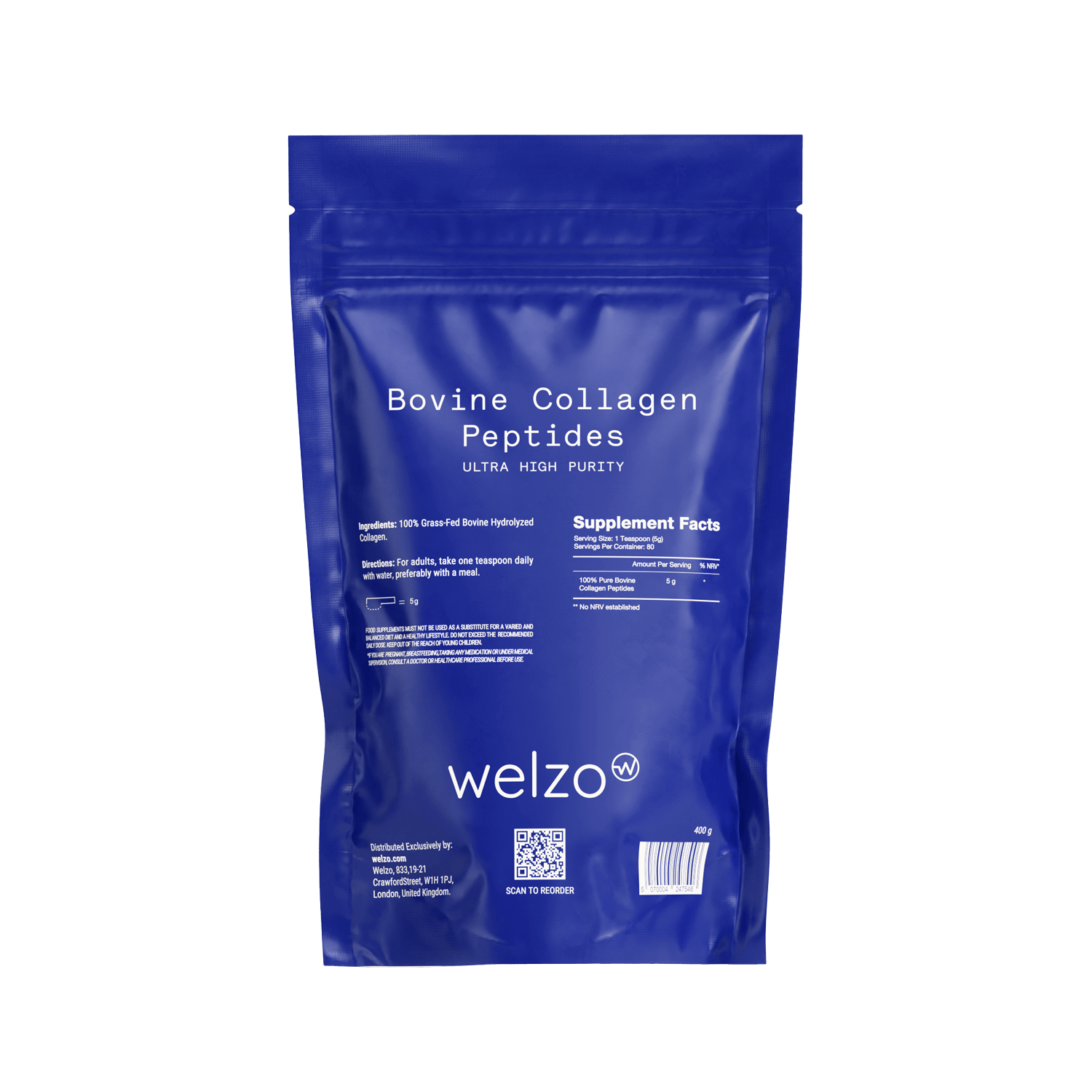 Welzo Skin Radiance Routine Skin LED Red Light Therapy Face Mask, Pure Bovine Collagen Peptides Powder - Welzo Ultra, Red Light Therapy Mask for Neck & Chest