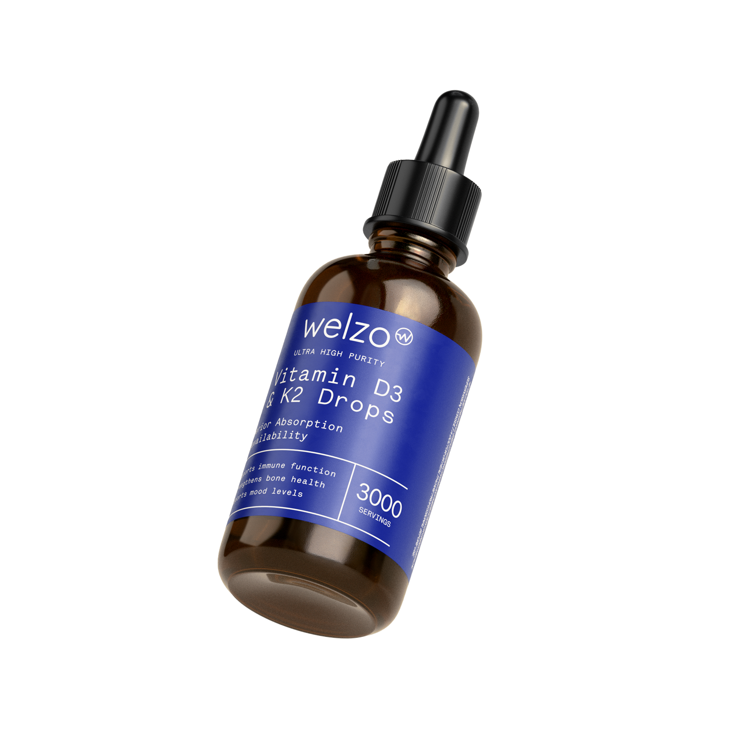 Welzo Ultra Purity Vitamin D3 & K2 Tropfen