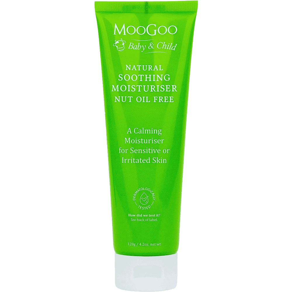 MooGoo Baby & Child Natural Soothing Moisturiser Nut Oil Free 120g - welzo