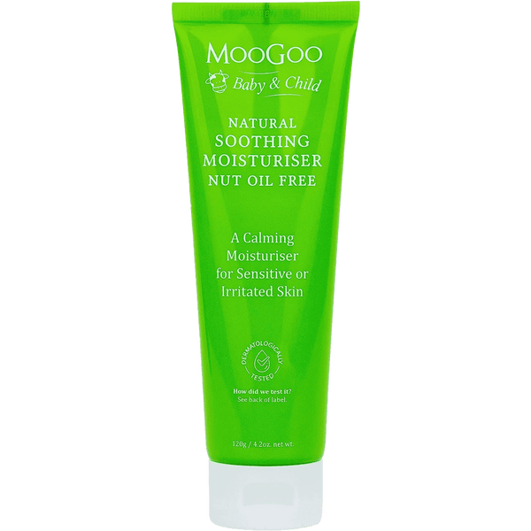 MooGoo Baby & Child Natural Soothing Moisturiser Nut Oil Free 120g - welzo