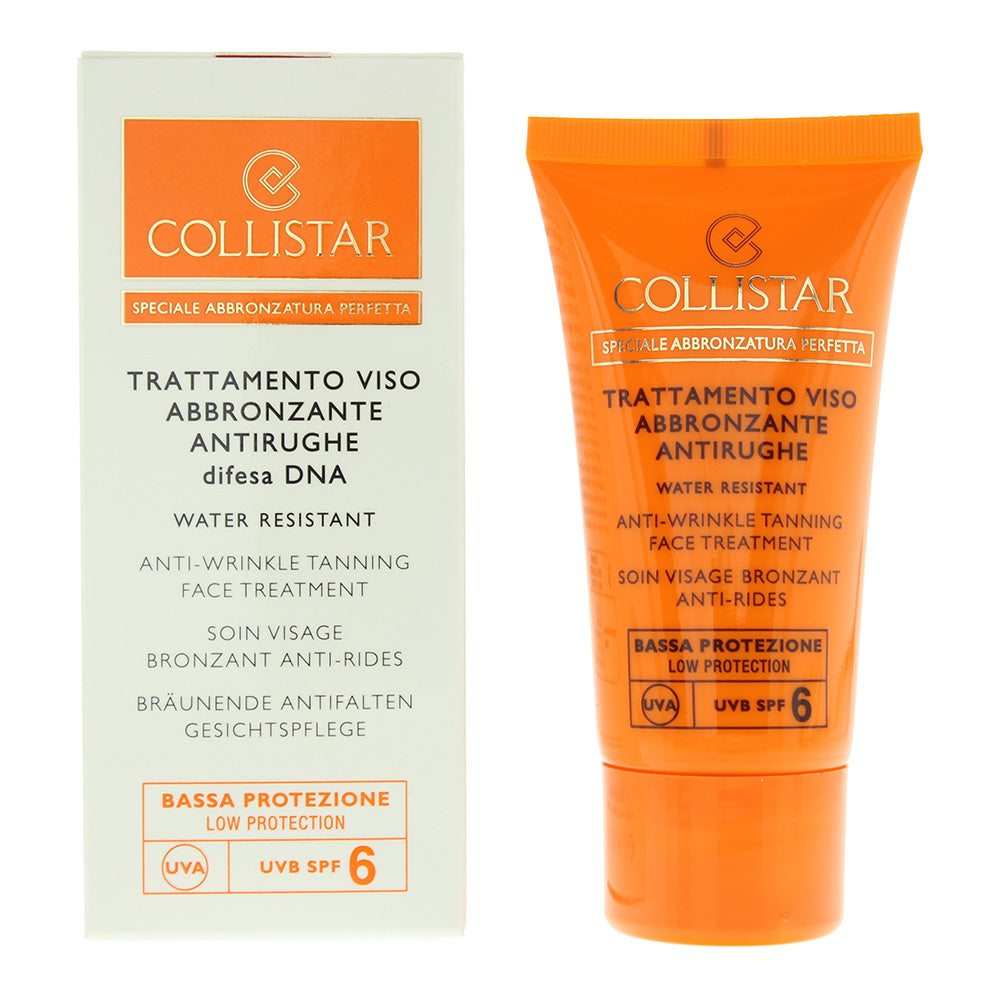 Collistar Anti-Wrinkle Tanning Face Treatment Spf 6 Cream 50ml - Welzo