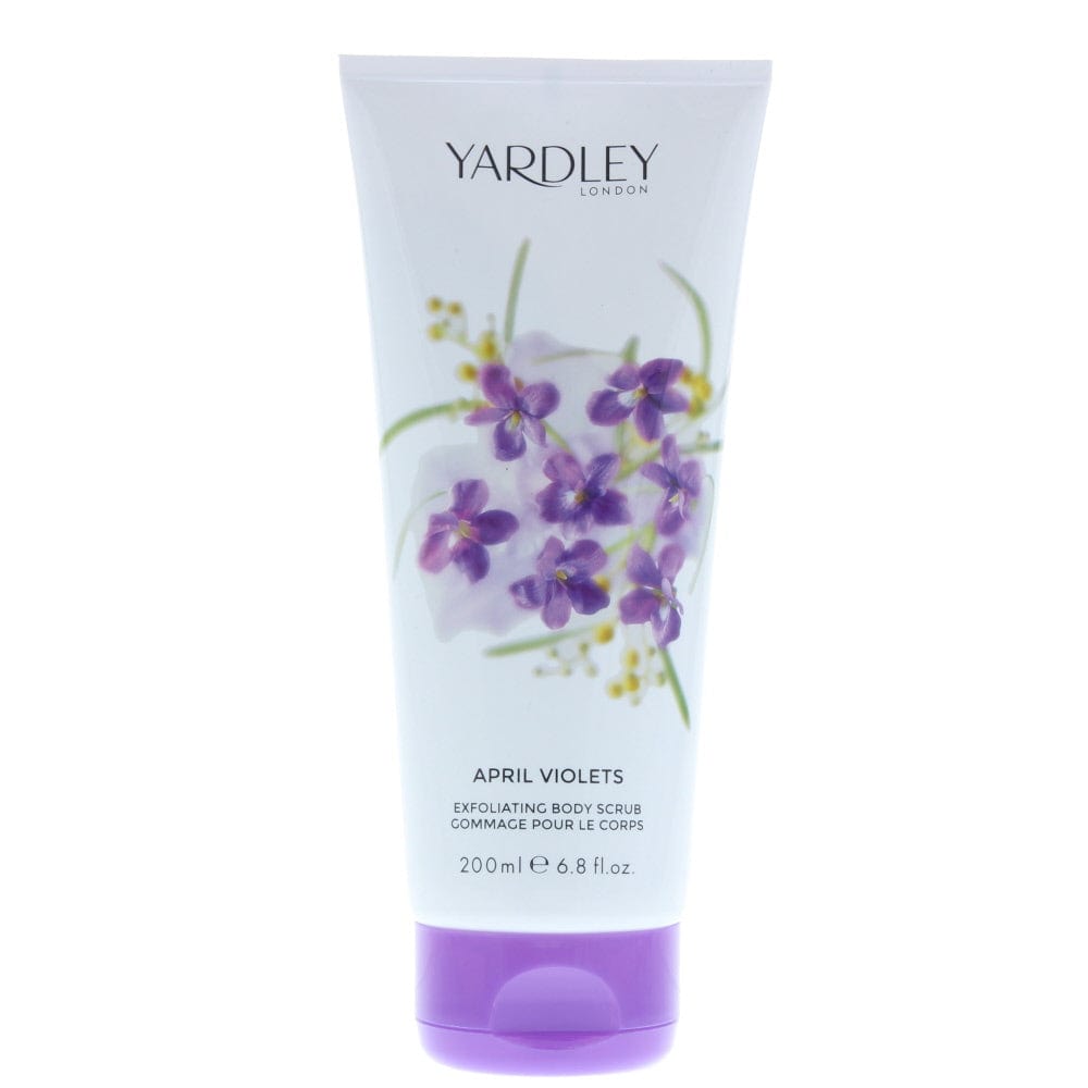 Yardley April Violets Body Scrub 200ml - Welzo