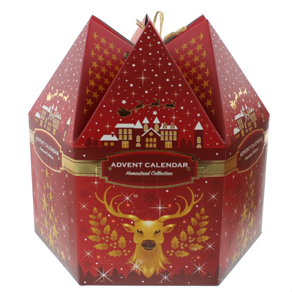 Liberty Candle Advent Calendar Homeware Gift Set : Tea Lights X 18 Votives X 6 - Welzo