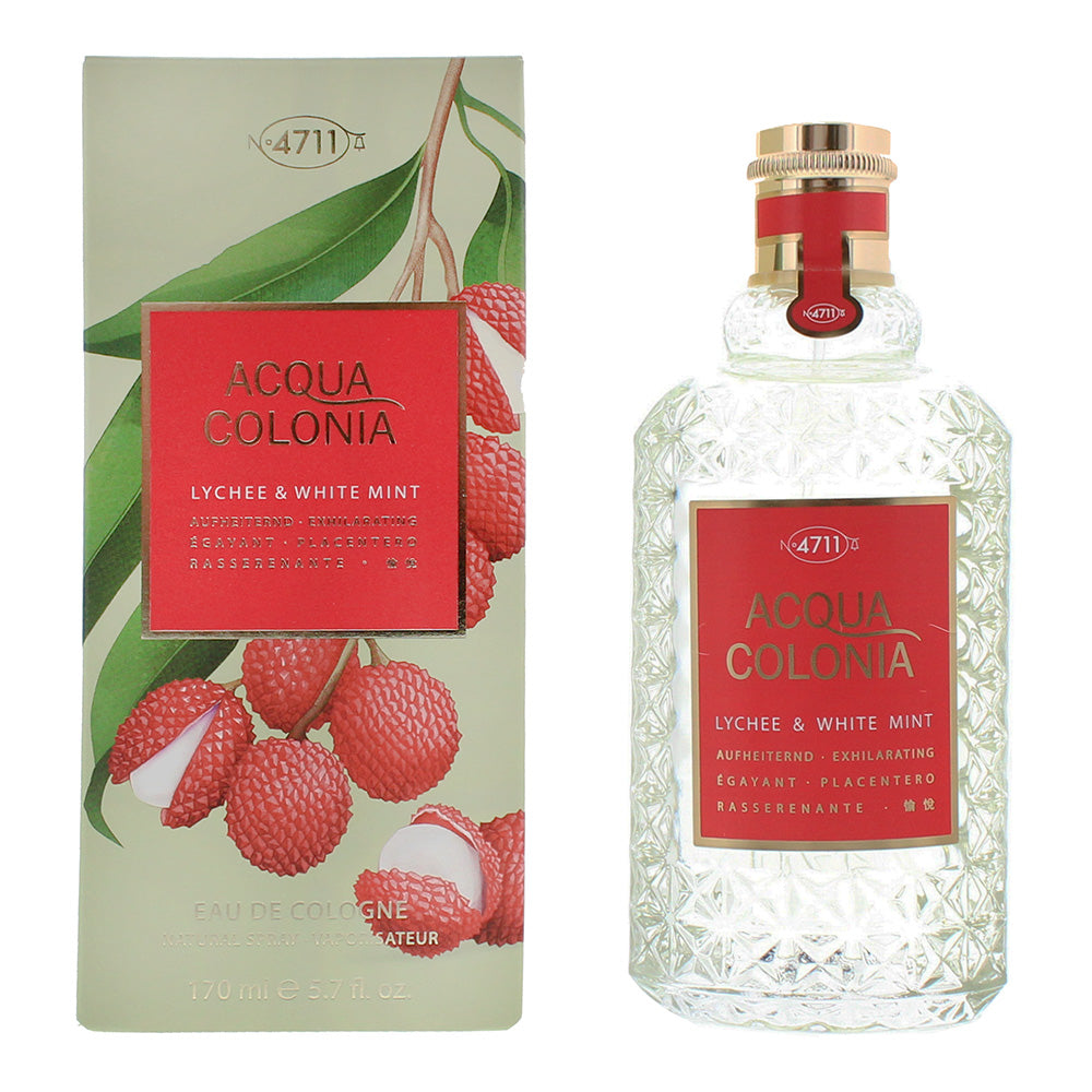 4711 Acqua Colonia Lychee & White Mint Eau de Cologne 170ml - Welzo