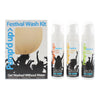 Pump'd Up Festival Wash Kit 3 Pieces Gift Set : Body Wash 70ml - Shampoo 70ml - Sanitiser 70ml - Welzo