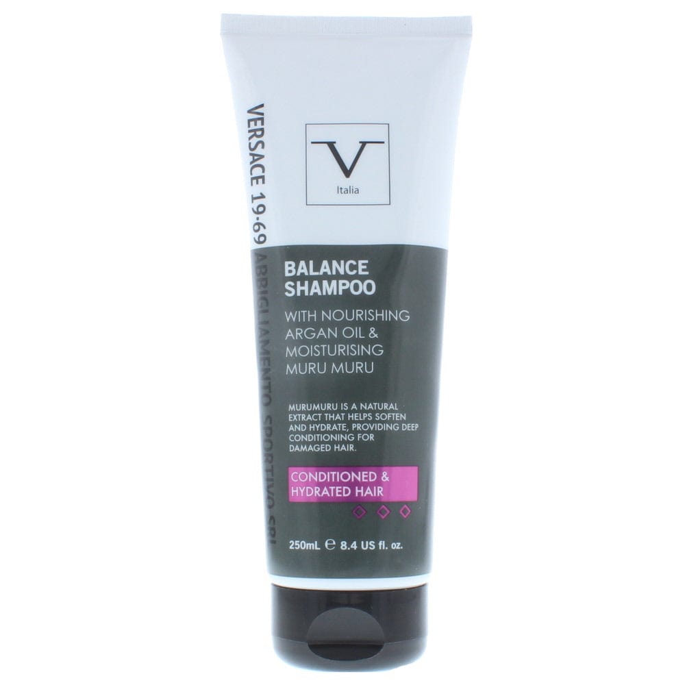 V Italia Balance Shampoo With Nourishing Argan Oil & Moisturising Muru Muru 250ml - Welzo