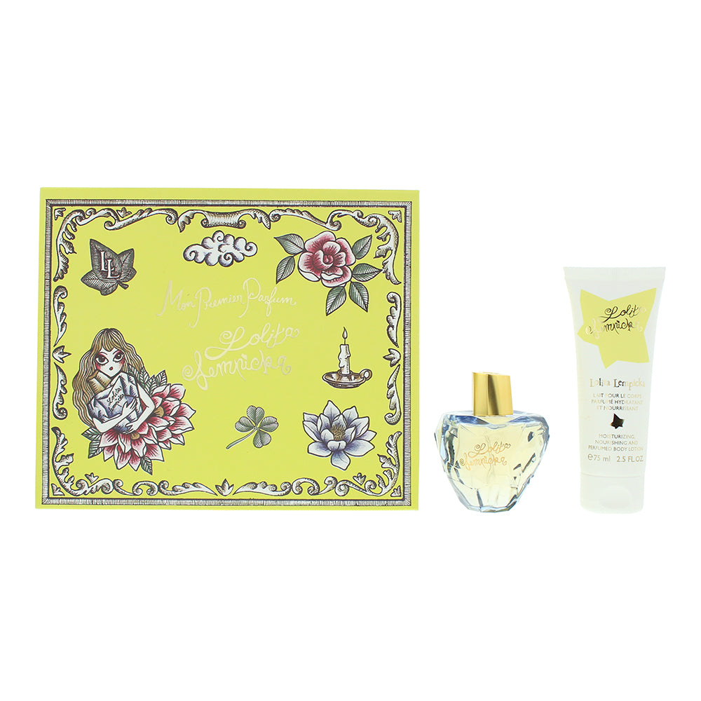 Lolita Lempicka Mon Premier 2 Piece Gift Set: Eau De Parfum 50ml - Body Lotion 75ml - Welzo