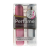 Pressit Refillable Perfume Spray Bottles 2 x 4ml - Pink & Silver - Welzo