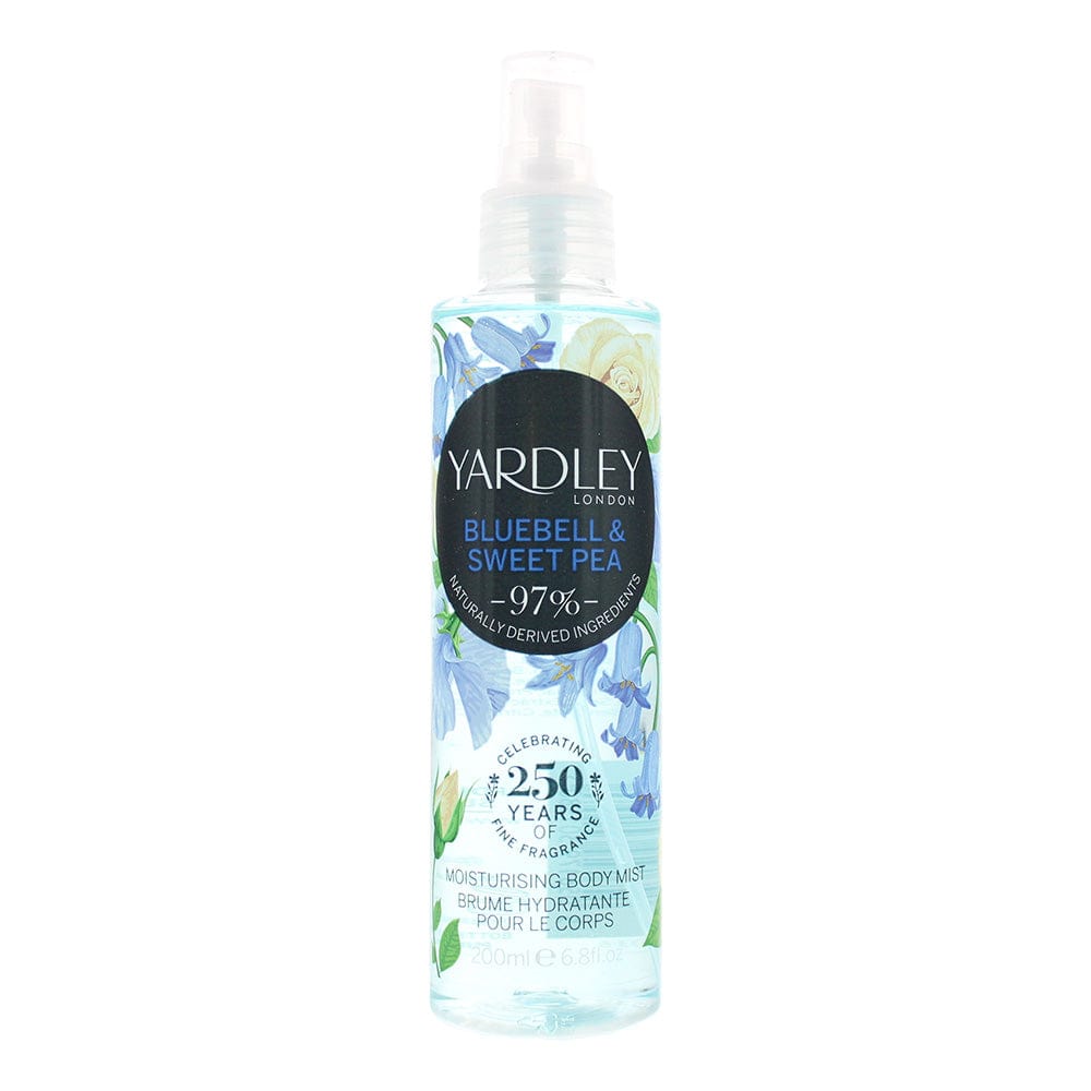 Yardley Bluebell and Sweetpea Body Mist 200ml - Welzo