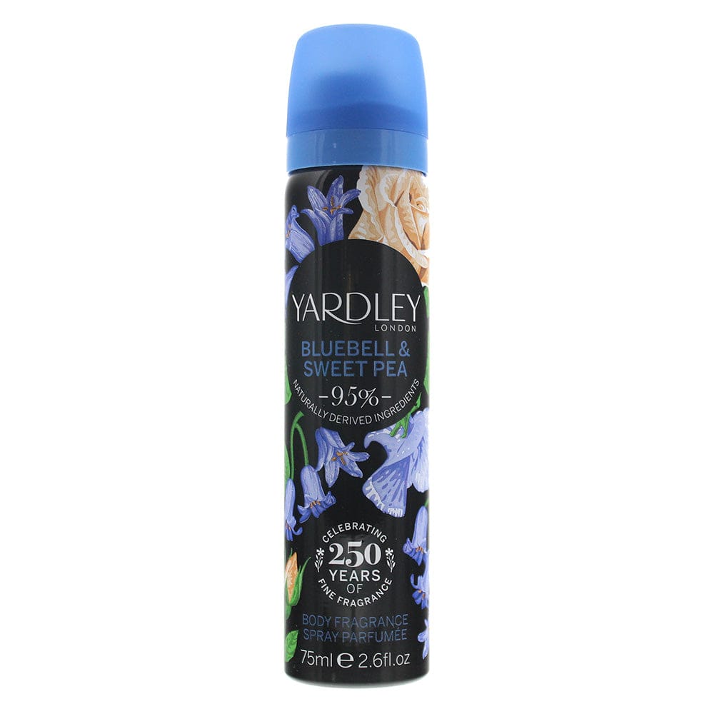 Yardley Bluebell and Sweetpea Body Spray 75ml - Welzo