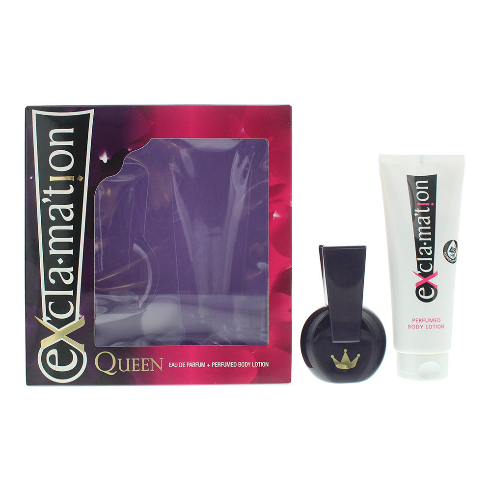 Coty Ex'cla·Ma'tion Queen 2 Piece Gift Set: Eau De Parfum 30ml - Body Lotion 115ml - Welzo