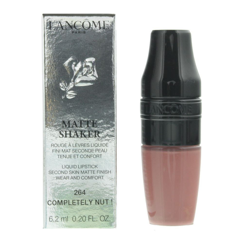 Lanceme Matte Shaker Liquid Lipstick 264 Completely Nut 6.2ml - Welzo