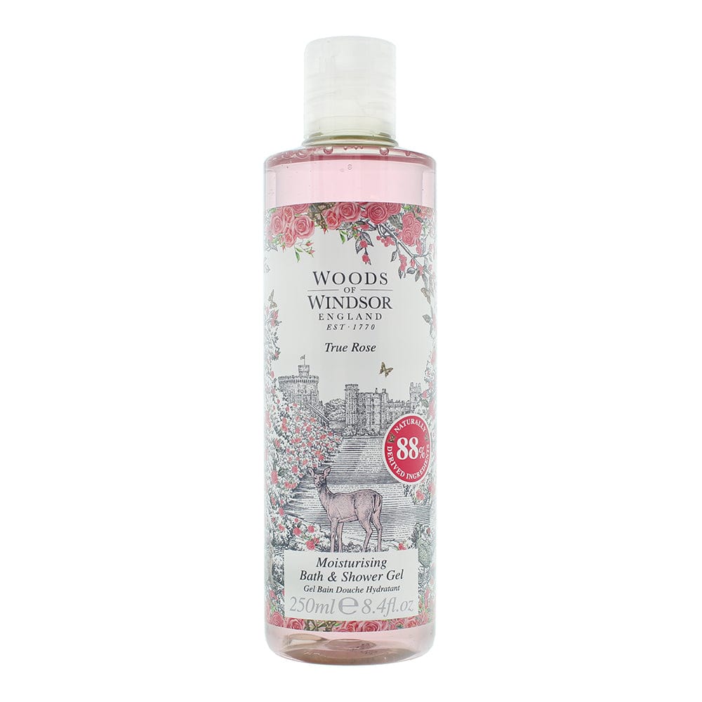 Woods Of Windsor True Rose Bath & Shower Gel 250ml - Welzo