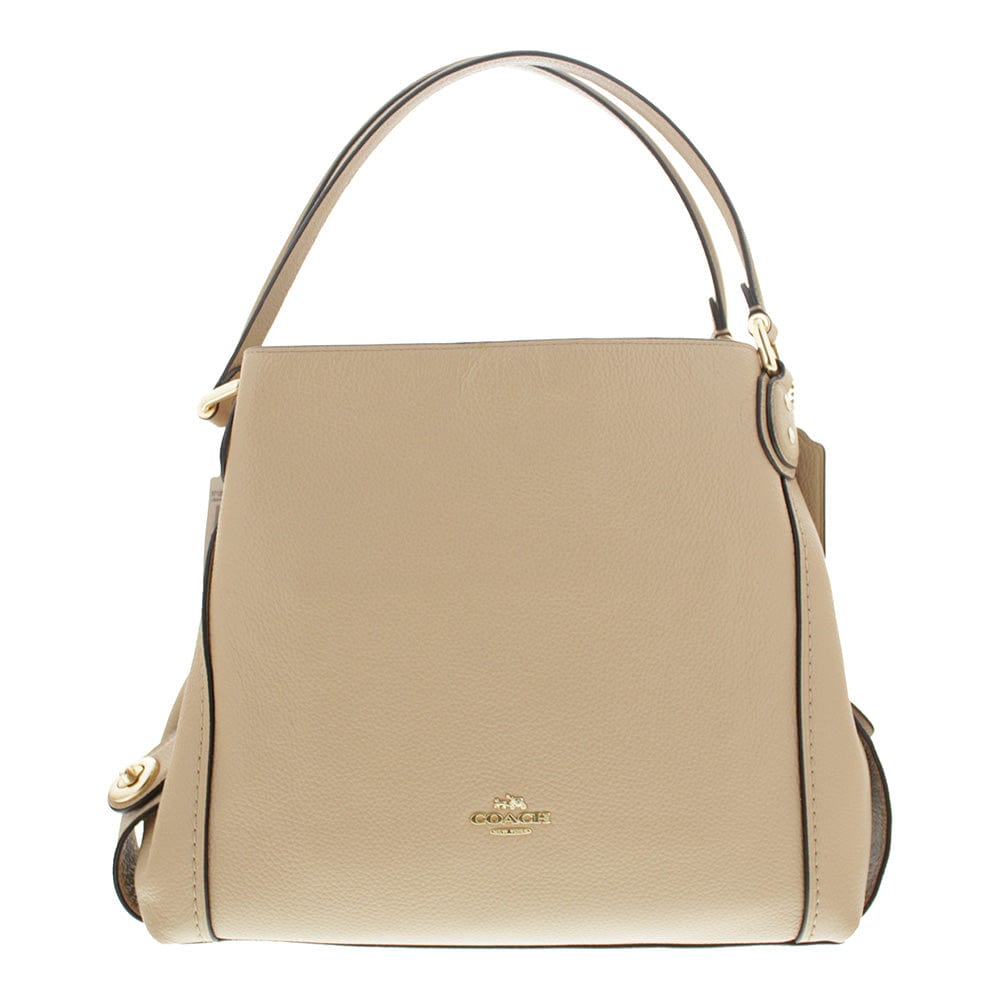 Coach Edie 31 Pebbled Leather Beechwood/Light Gold Shoulder Bag - Welzo