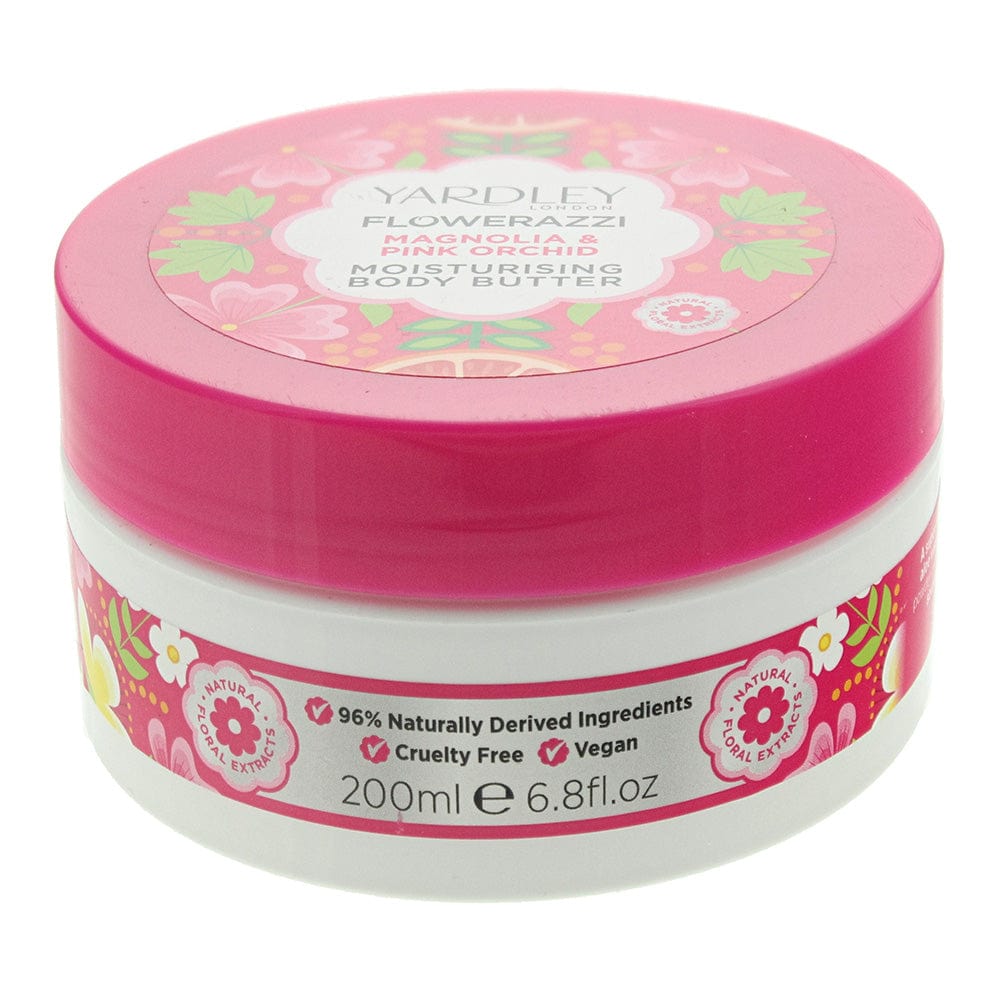 Yardley Flowerazzi Magnolia & Pink Orchid Body Butter 200ml - Welzo