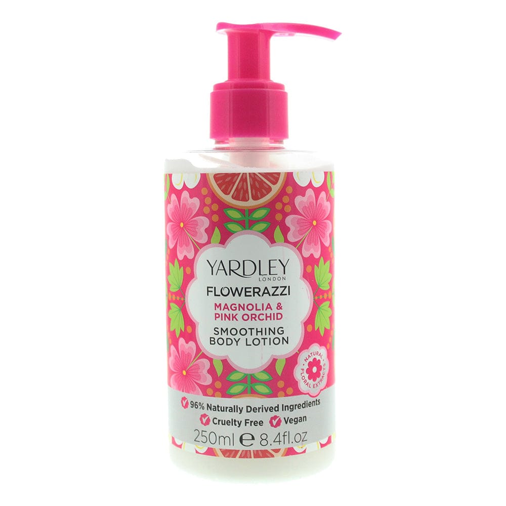 Yardley Flowerazzi Magnolia & Pink Orchid Body Lotion 250ml - Welzo
