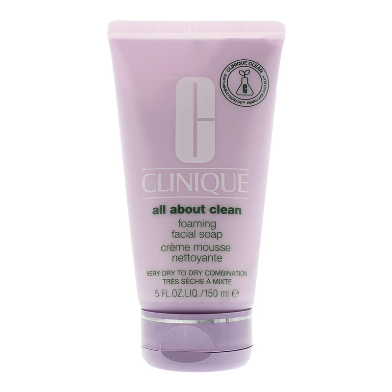 Clinique All About Clean Foaming Facial Soap 150ml Very Dry To Combination Skin - Welzo