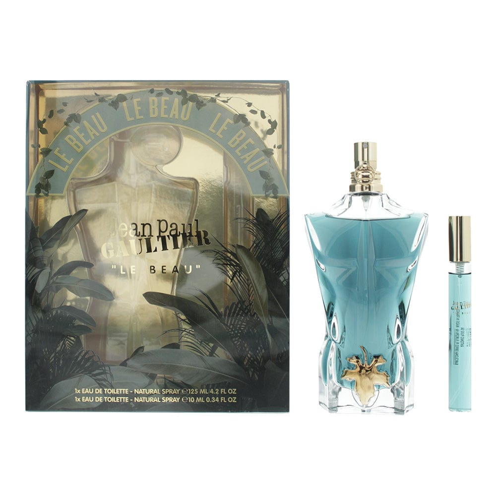 Jean Paul Gaultier Le Beau 2 Piece Gift Set: Eau De Toilette 125ml - Eau De Toilette 10ml - Welzo