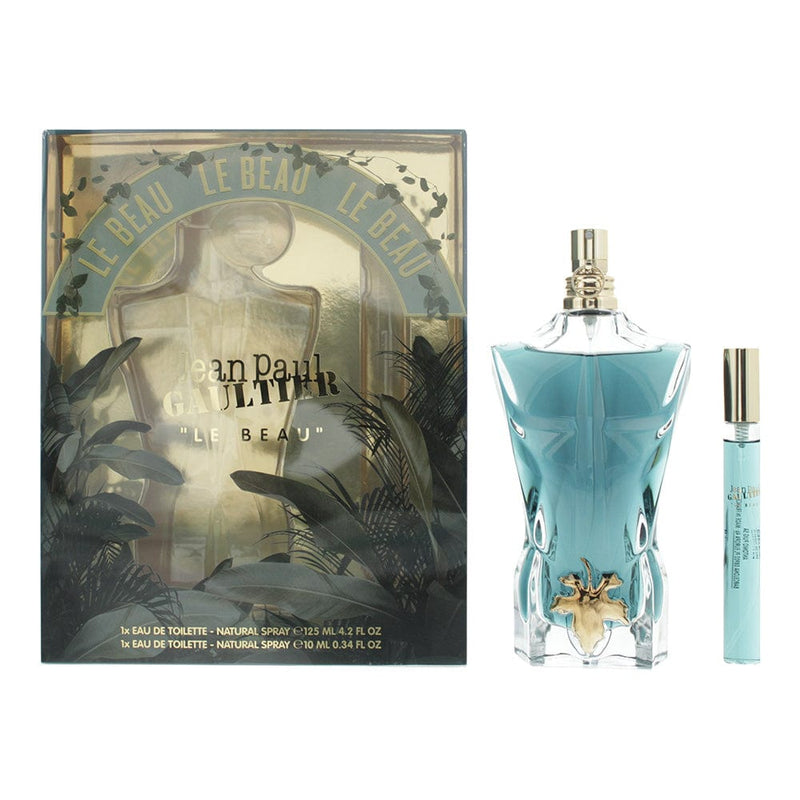 Jean Paul Gaultier Le Beau 2 Piece Gift Set: Eau De Toilette 125ml - Eau De Toilette 10ml - Welzo