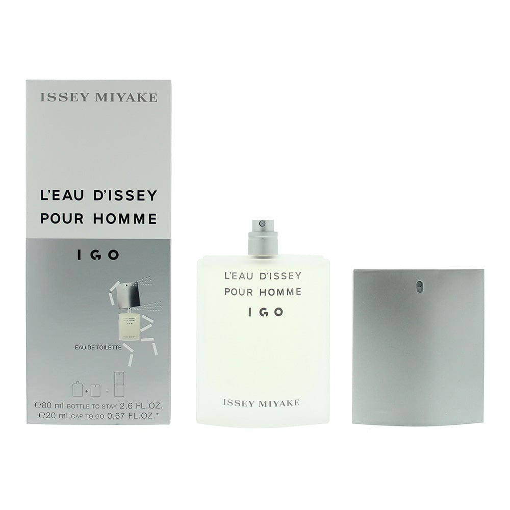 Issey Miyake L'eau D'issey Pour Homme IGO Eau De Toilette 80ml Bottle + 20ml Cap To Go - Welzo