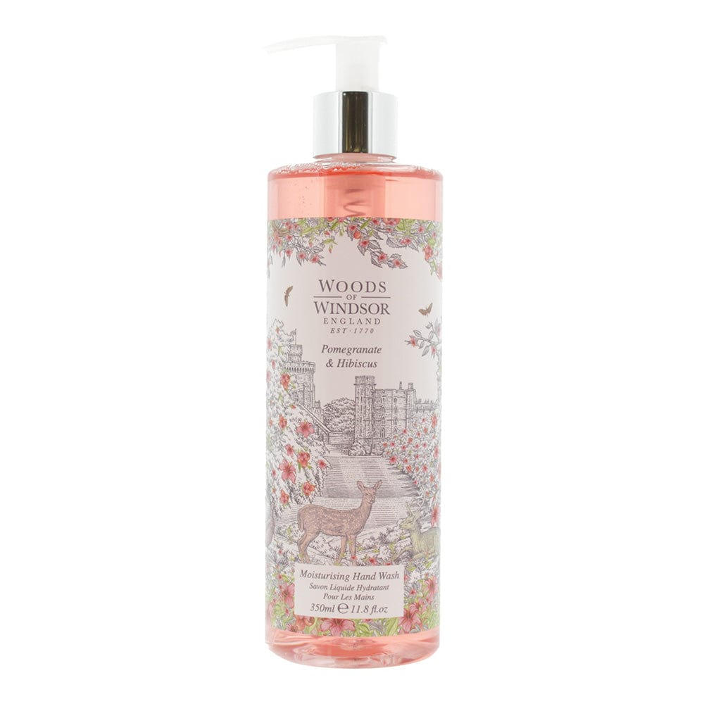 Woods Of Windsor Pomegranate & Hibiscus Hand Wash 350ml - Welzo