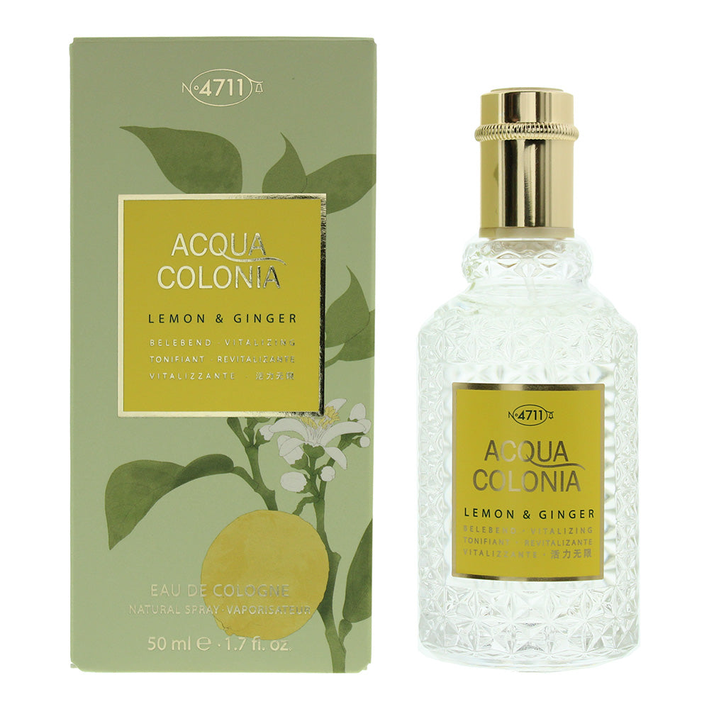 4711 Acqua Colonia Lemon & Ginger Eau De Cologne 50ml - Welzo