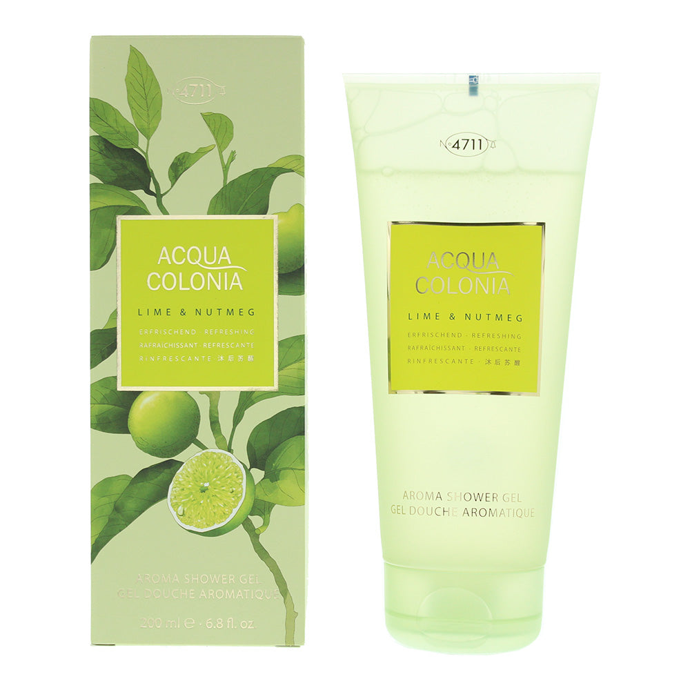 4711 Acqua Colonia Lime & Nutmeg Shower Gel 200ml - Welzo
