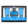 Mustang Blue 3 Piece Gift Set: Eau De Toilette 100ml - Aftershave Balm 100ml - Hair & Body Wash 100ml - Welzo