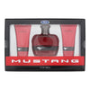 Mustang Red 3 Piece Gift Set: Eau De Toilette 100ml - Aftershave Balm 100ml - Hair & Body Wash 100ml - Welzo