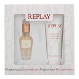 Replay Jeans Original For Her 2 Piece Gift Set: Eau De Toilette 20ml - Body Lotion 100ml - Welzo