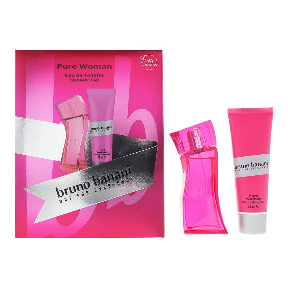 Bruno Banani Pure Woman 2 Piece Gift Set: Eau De Toilette 30ml - Shower Gel 50ml - Welzo