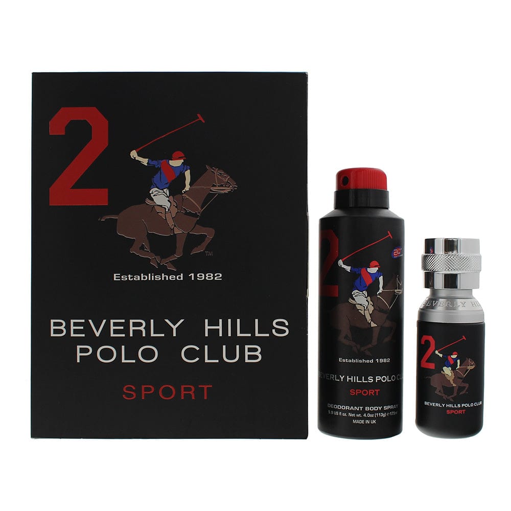 Beverly Hills Polo Club Sport 2 2 Piece Gift Set: Eau De Toilette 50ml - Deodorant Spray 175ml - Welzo