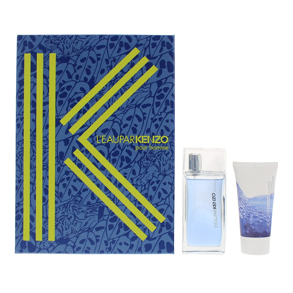 Kenzo L'eau Par Kenzo 2 Piece Gift Set: Eau De Toilette 50ml - Hair & Body Shampoo 50ml - Welzo