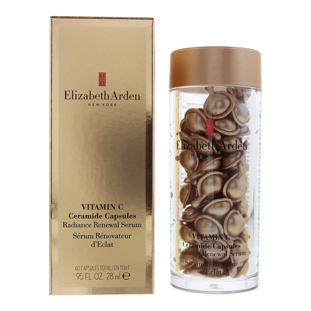 Elizabeth Arden Vitamin C Ceramide Capsules Radiance Renewal Serum - 60 Capsules Total 28ml - Welzo
