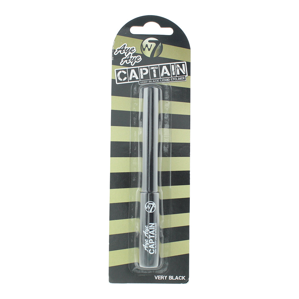 W7 Aye Aye Captain Very Black Liquid Eyeliner 5ml - Welzo