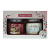 Yankee Candle 2 Piece Gift Set: Peppermint Pinwheels 411g - Snow Globe Wonderland 411g - Welzo