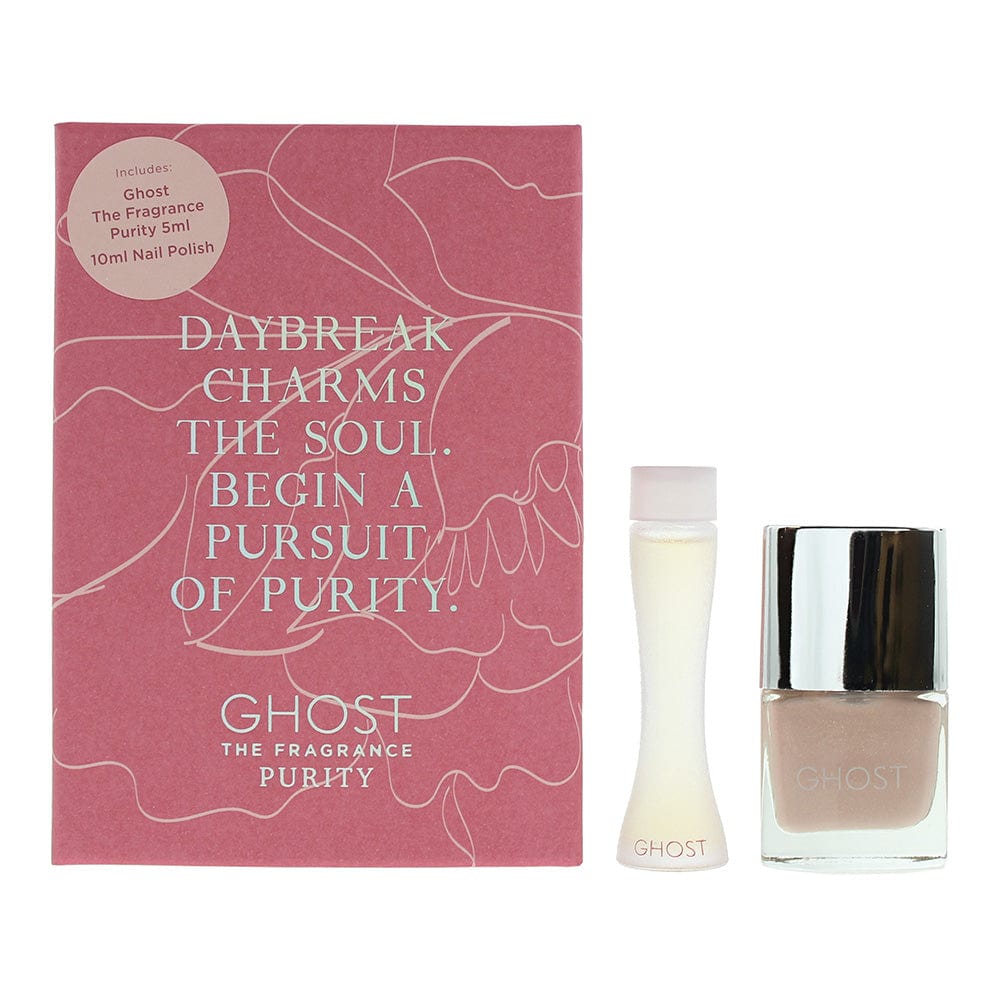 Ghost Purity 2 Piece Gift Set: Eau De Toilette 5ml - Nail Polish 10ml - Welzo