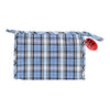 Bags Unlimited New London Tartan Blue Zip Holdall Bag - Welzo