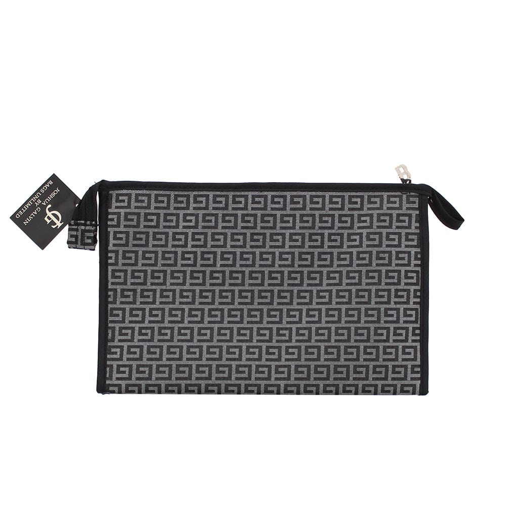 Bags Unlimited Joshua Galvin Black/Silver Zip Holdall Bag - Welzo