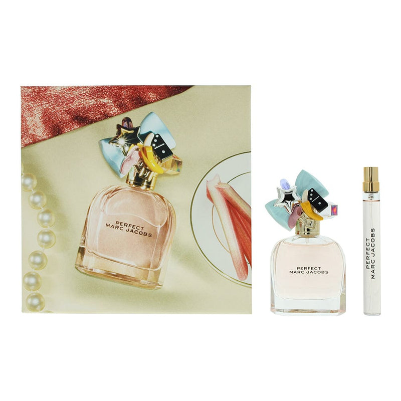 Marc Jacobs Perfect 2 Piece Gift Set: Eau De Parfum 50ml - Eau De Parfum 10ml - Welzo