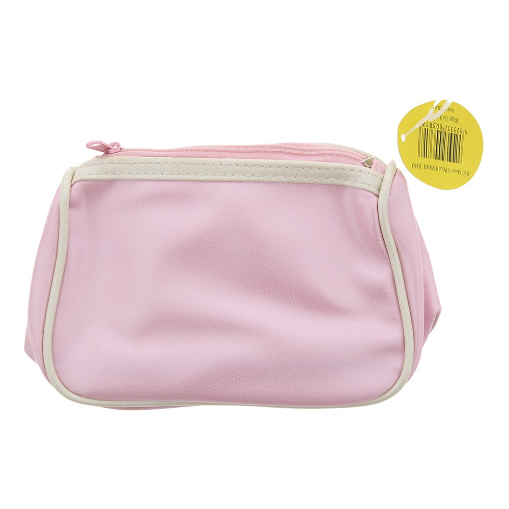 Bags Unlimited Shimmer Pink Pink Zipper Small Pouch - Welzo